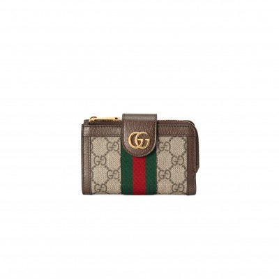 GUCCI OPHIDIA CARD CASE WALLET 725662 (13*8.5*2cm)